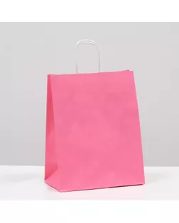 Пакет крафт розовый 22 х 12 х 27 см арт. СМЛ-229396-1-СМЛ0007690888