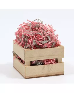 Наполнитель бумажный "Розовый туман", (серый + розовый пастель), 50 гр арт. СМЛ-228753-1-СМЛ0007769785