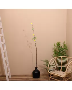 Интерьерный декор из бамбука, цветы пластик 200 см жёлтый арт. СМЛ-247729-1-СМЛ0007779954