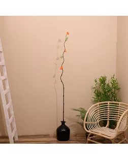 Интерьерный декор из бамбука, цветы пластик 200 см оранжево-желтый арт. СМЛ-247731-1-СМЛ0007779956