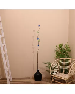 Интерьерный декор из бамбука, цветы пластик 200 см синий арт. СМЛ-247736-1-СМЛ0007779961