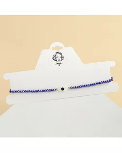 Чокер «Глаз» в овале, цвет синий, 37 см арт. СМЛ-247797-2-СМЛ0007795654