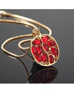 Кулон «Гранат», цвет бордовый в золоте, L= 45 см арт. СМЛ-247809-1-СМЛ0007795693