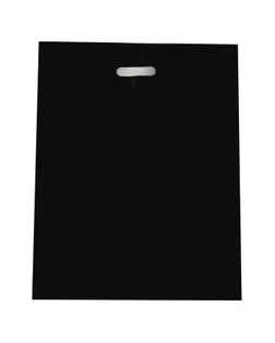 Пакет полиэтиленовый с вырубной ручкой, чёрный, 40 х 50 см, 60 мкм арт. СМЛ-248045-1-СМЛ0007819148
