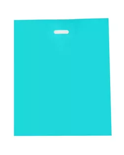 Пакет полиэтиленовый с вырубной ручкой, Бирюзовый 40-50 См, 60 мкм арт. СМЛ-248046-1-СМЛ0007819151