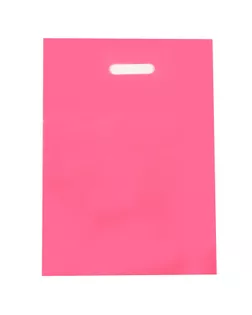 Пакет полиэтиленовый с вырубной ручкой, Розовый 30-40 См, 30 мкм арт. СМЛ-251320-1-СМЛ0007819160