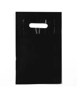 Пакет полиэтиленовый с вырубной ручкой, Черный 20-30 См, 50 мкм арт. СМЛ-248053-1-СМЛ0007819173