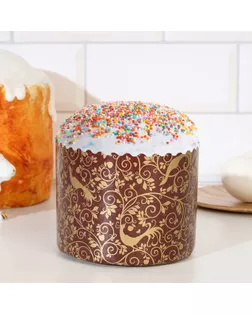 Форма бумажная для кекса, маффинов и кулича "РАЙСКИЙ САД" 110х85мм ( фасовка 1900 шт) арт. СМЛ-266610-1-СМЛ0007830337