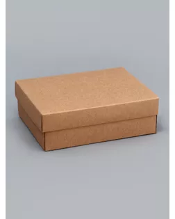 Коробка складная, крафт, 16,5 х 12,5 х 5,2 см арт. СМЛ-248693-1-СМЛ0007904612