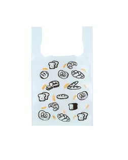 Пакет майка, полиэтиленовый "Хлеб", белый, 26 х 48 см, 8 мкм арт. СМЛ-277686-1-СМЛ0007912948