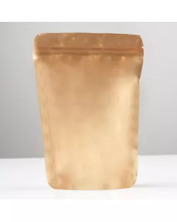 Пакет дой-пак, матовый, золотой, 14 х 20 х 4 см арт. СМЛ-249060-1-СМЛ0007917578