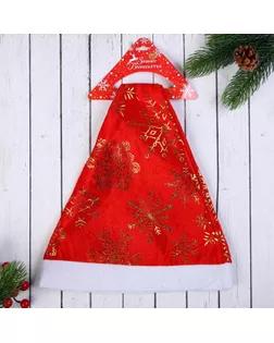 Колпак "Золотые снежинки" 39*27 см арт. СМЛ-102611-1-СМЛ0000806287