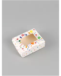 Коробка подарочная складная «Путевка в сладкую жизнь», 10×8×3.5 см, с окном арт. СМЛ-284164-1-СМЛ0010960467