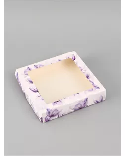 Коробка подарочная складная «Самой красивой», 20×20×4 см, с окном арт. СМЛ-284165-1-СМЛ0010960472