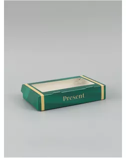 Коробка подарочная складная «Подарок», 20×12×4 см, с окном арт. СМЛ-284200-1-СМЛ0010975693