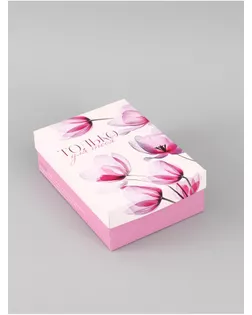 Коробка подарочная складная «Цветы», 21×15×7 см арт. СМЛ-284187-1-СМЛ0010975517