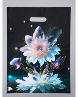 Пакет полиэтиленовый с вырубной ручкой "Бутон" 30 х 40 см 60 мкм арт. СМЛ-284223-1-СМЛ0010946772