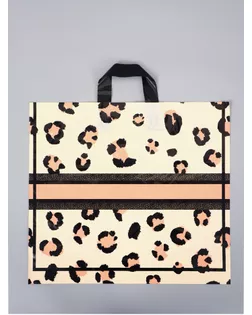 Пакет с петлевой ручкой "Сафари" 45 х 40 х 8 см, 60 мкм арт. СМЛ-284238-1-СМЛ0010946788