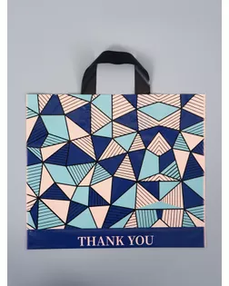 Пакет с петлевой ручкой "Геометрия" 35 х 30 х 8, см, 60 мкм арт. СМЛ-284258-1-СМЛ0010946813