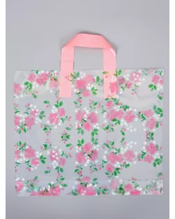 Пакет с петлевой ручкой "Только красота" 35 х 30 х 8, см, 60 мкм арт. СМЛ-284259-1-СМЛ0010946814