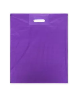 Пакет полиэтиленовый с вырубной ручкой, Фиолетовый 40-50 См, 30 мкм арт. СМЛ-249573-2-СМЛ0009044111