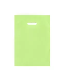 Пакет полиэтиленовый с вырубной ручкой, Салатовый 30-40 См, 30 мкм арт. СМЛ-249574-3-СМЛ0009044113