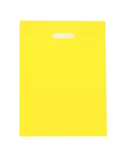 Пакет полиэтиленовый с вырубной ручкой, Желтый 30-40 См, 30 мкм арт. СМЛ-249574-1-СМЛ0009044115