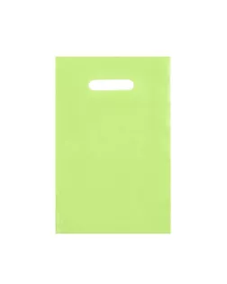 Пакет полиэтиленовый с вырубной ручкой, Салатовый 20-30 См, 30 мкм арт. СМЛ-249575-2-СМЛ0009044116