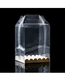 PVC Коробка для бенто-торта 14 х 14 х 18 см арт. СМЛ-249608-1-СМЛ0009050677