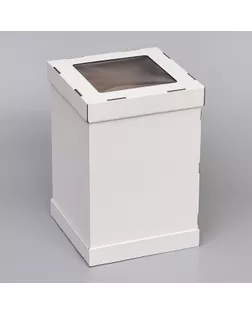 Коробка под торт, 30 х 30 х 45 см арт. СМЛ-250427-1-СМЛ0009192267