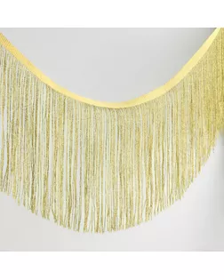 Тесьма декоративная «Бахрома», 15 см, 5 ± 0,5 м, цвет золотой арт. СМЛ-212305-9-СМЛ0009205888