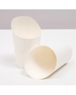 Упаковка для картофеля фри, белая, 13,2 х 9,1 х 6 см арт. СМЛ-268208-1-СМЛ0009208831