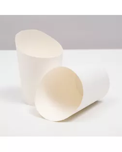Упаковка для картофеля фри, белая, 11 х 8 х 6 см арт. СМЛ-270721-1-СМЛ0009208832