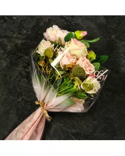 Пакет цветочный Конус, розовый, 36х20х45см±1см арт. СМЛ-250838-1-СМЛ0009240234