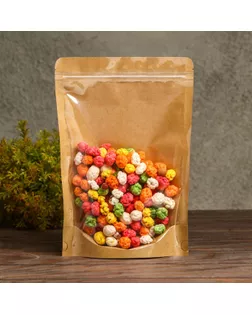 Пакет Zip-lock Крафт с прозрачной стенкой 18 Х 26 + 4 см арт. СМЛ-264642-1-СМЛ0009243460