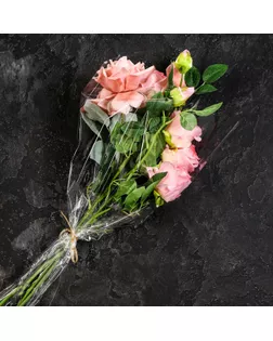 Пакет для цветов, конус, 12+45*60см, прозрачный арт. СМЛ-268439-1-СМЛ0009262321