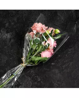 Пакет для цветов, конус, 7+24*60см, прозрачный арт. СМЛ-268440-1-СМЛ0009262322