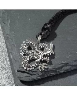 Кулон-амулет «Феникс» на шнурке, цвет чернёное серебро, 60см арт. СМЛ-278874-1-СМЛ0009293313