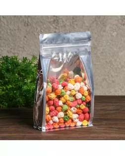 Пакет дой пак с окном,с еврослотом,белый, 14 х 24 см,200 мкм арт. СМЛ-251707-1-СМЛ0009302558