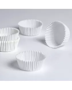 Форма для выпечки, белая 5 х 2,5 см арт. СМЛ-252032-1-СМЛ0009327089