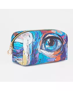 Косметичка дорожная на молнии, цвет синий/разноцветный арт. СМЛ-252223-1-СМЛ0009347048