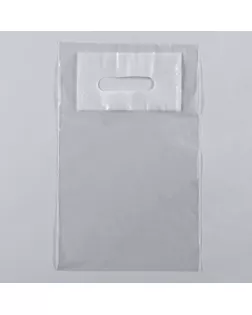 Пакет полиэтиленовый с вырубной ручкой, прозрачный 20-30 См, 60 мкм арт. СМЛ-252644-1-СМЛ0009382493