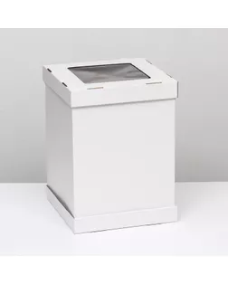 Коробка под торт, 32,5 х 32,5 х 45 см арт. СМЛ-252955-1-СМЛ0009411645