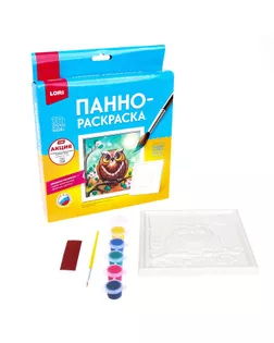 Панно-раскраска «Сова» 15 × 15 см арт. СМЛ-281442-1-СМЛ0009439741