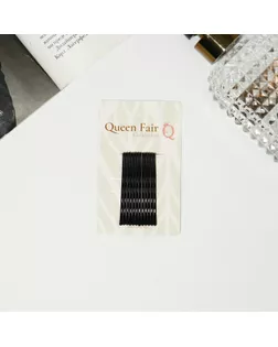 Невидимка для волос "Классика" (набор 12 шт) рельеф, 4,5 см, чёрный арт. СМЛ-253412-1-СМЛ0009447728