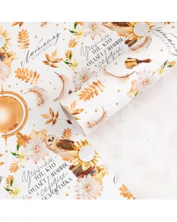 Бумага упаковочная глянцевая «Любимому учителю», 70 х 100 см арт. СМЛ-253504-1-СМЛ0009459149