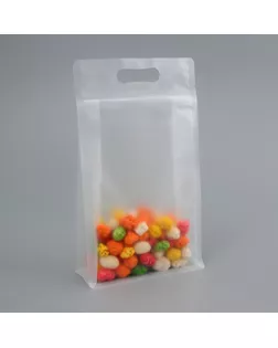 Пакет дой пак прозрачный с вырубной ручкой,14 х 24 см,100 мкм арт. СМЛ-253540-1-СМЛ0009463563