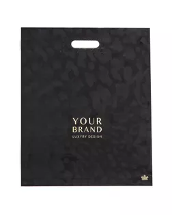 Пакет "Премиальный", полиэтиленовый с вырубной ручкой, 38х45 см, 60 мкм арт. СМЛ-253904-1-СМЛ0009489604