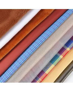 Ткань для рукоделия, атлас, 10 видов, лоскут 50 × 50 см арт. СМЛ-253919-1-СМЛ0009490739