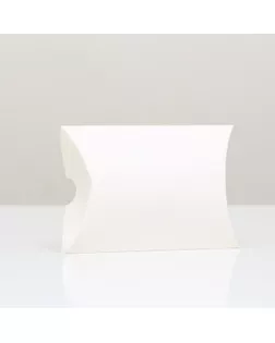 Коробка складная, подушка, белая, 15 х 11 х 3 см, арт. СМЛ-273910-1-СМЛ0009545908